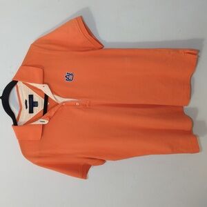 Auburn University Women's Polo Shirt Tommy Hilfiger Orange + Blue Cotton Size 1X